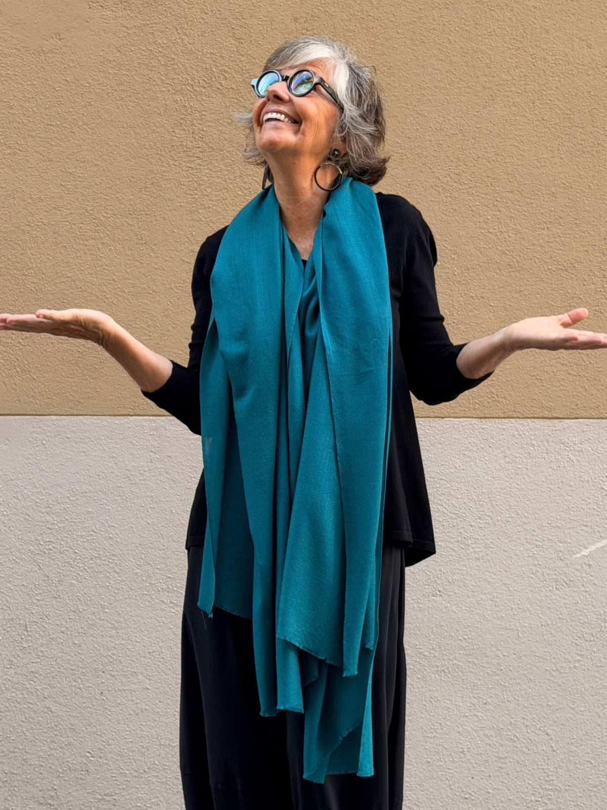Pashmina de caixmir llisa