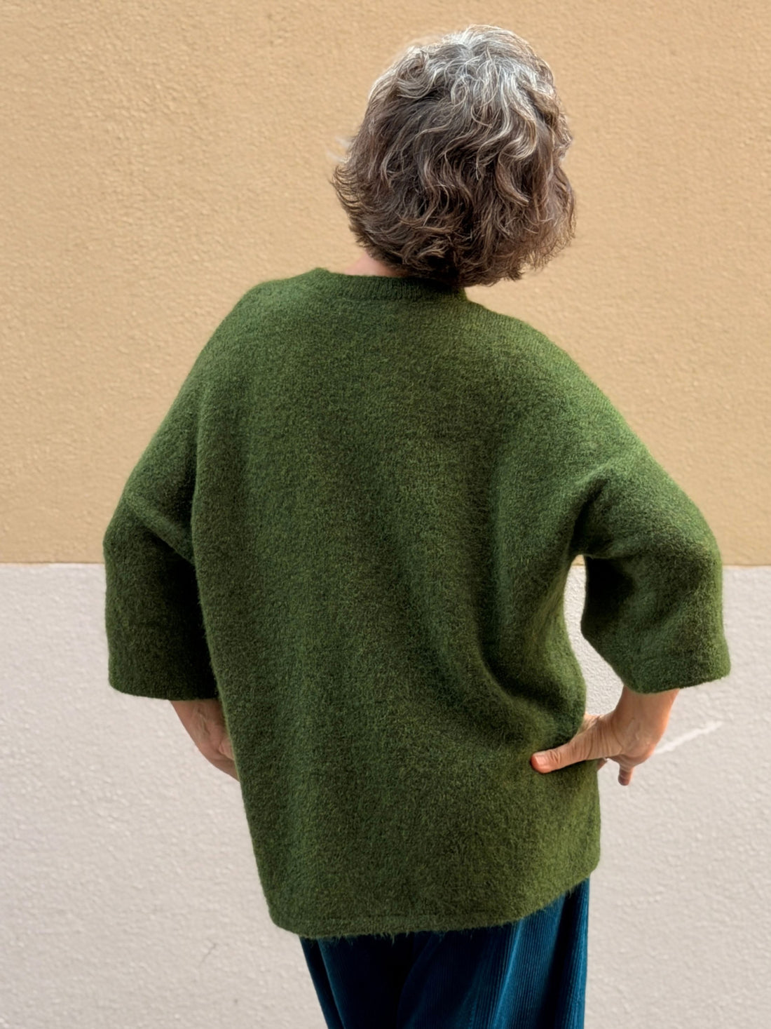 Jersei de mohair i llana merino — coll rodó