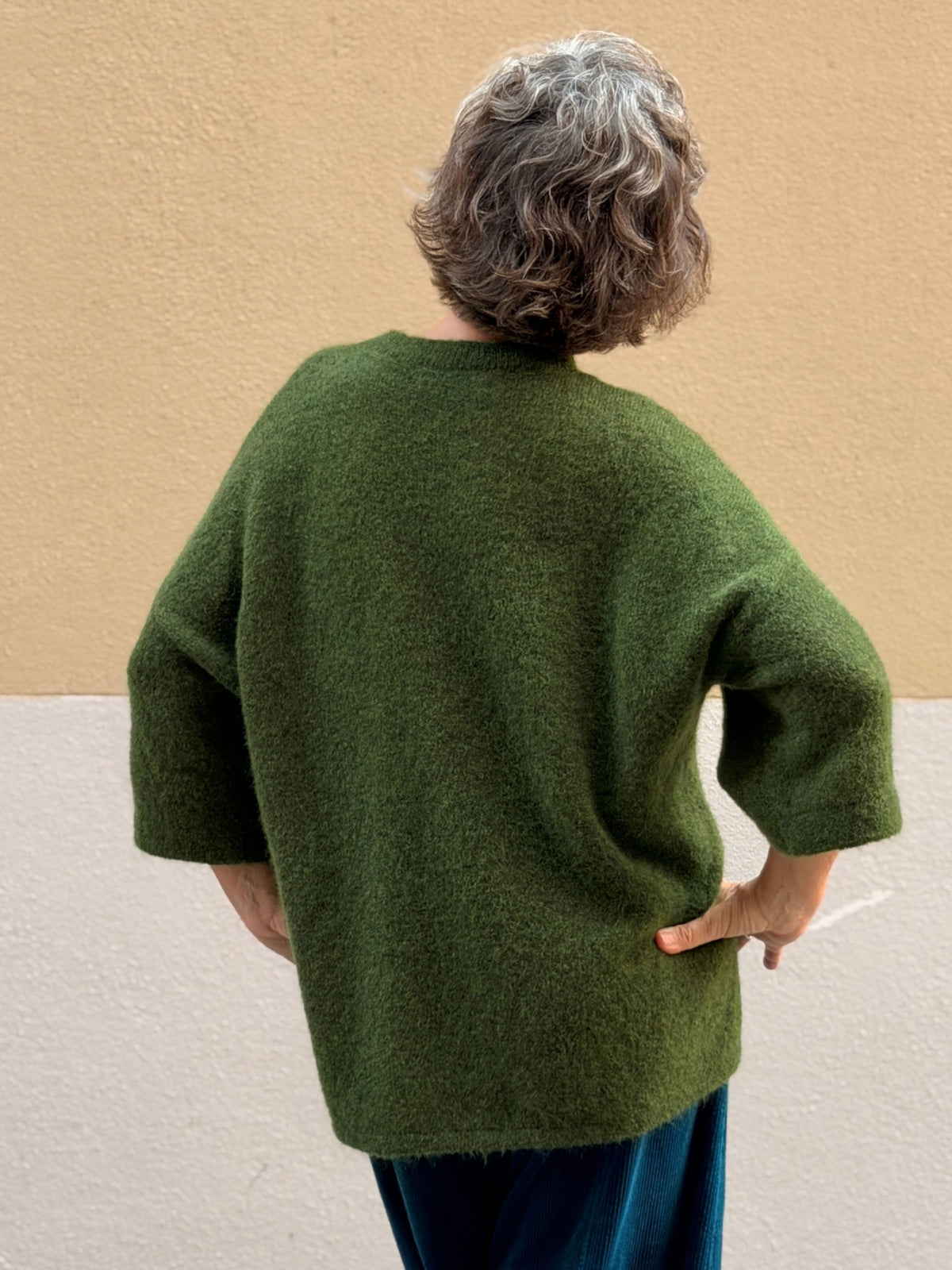 Jersei de mohair i llana merino — coll rodó