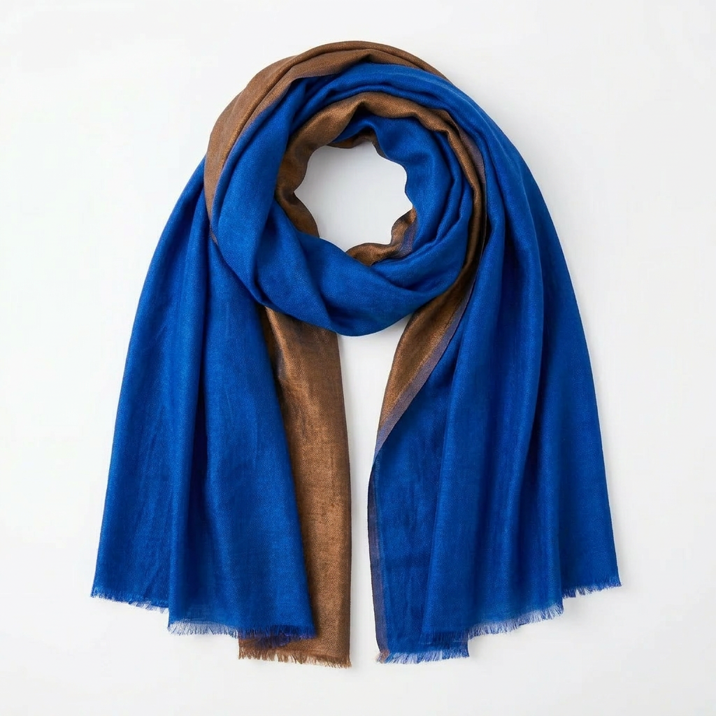 Cashmere pashmina with zari thread — silent luxury and airy drape