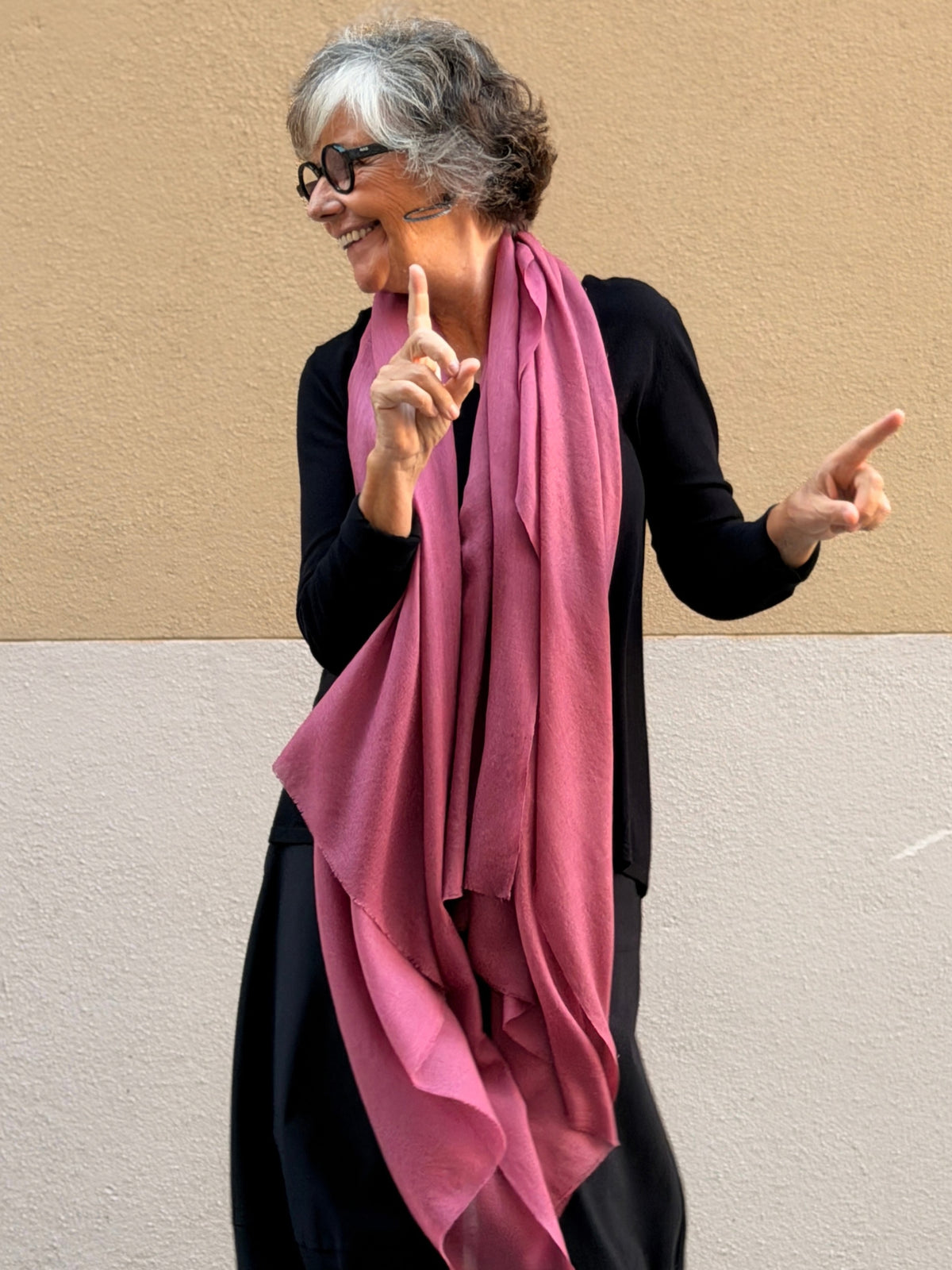 Pashmina de caixmir llisa
