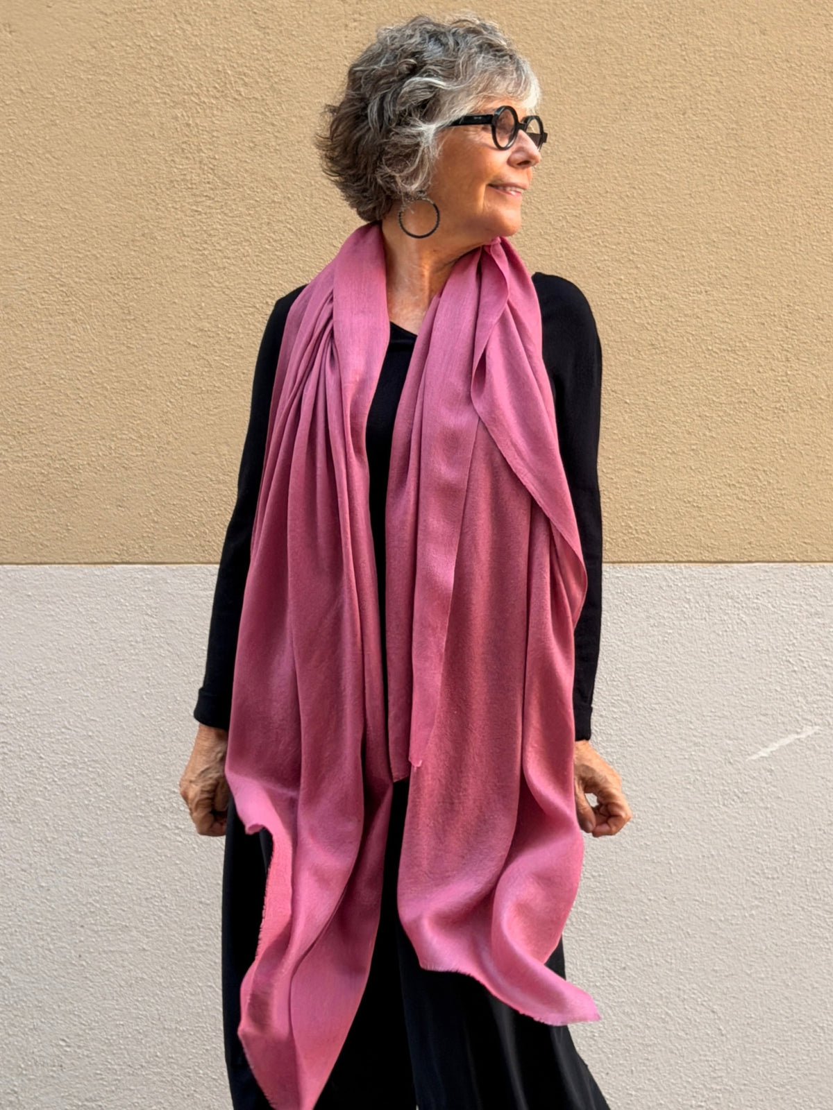 Pashmina de caixmir llisa