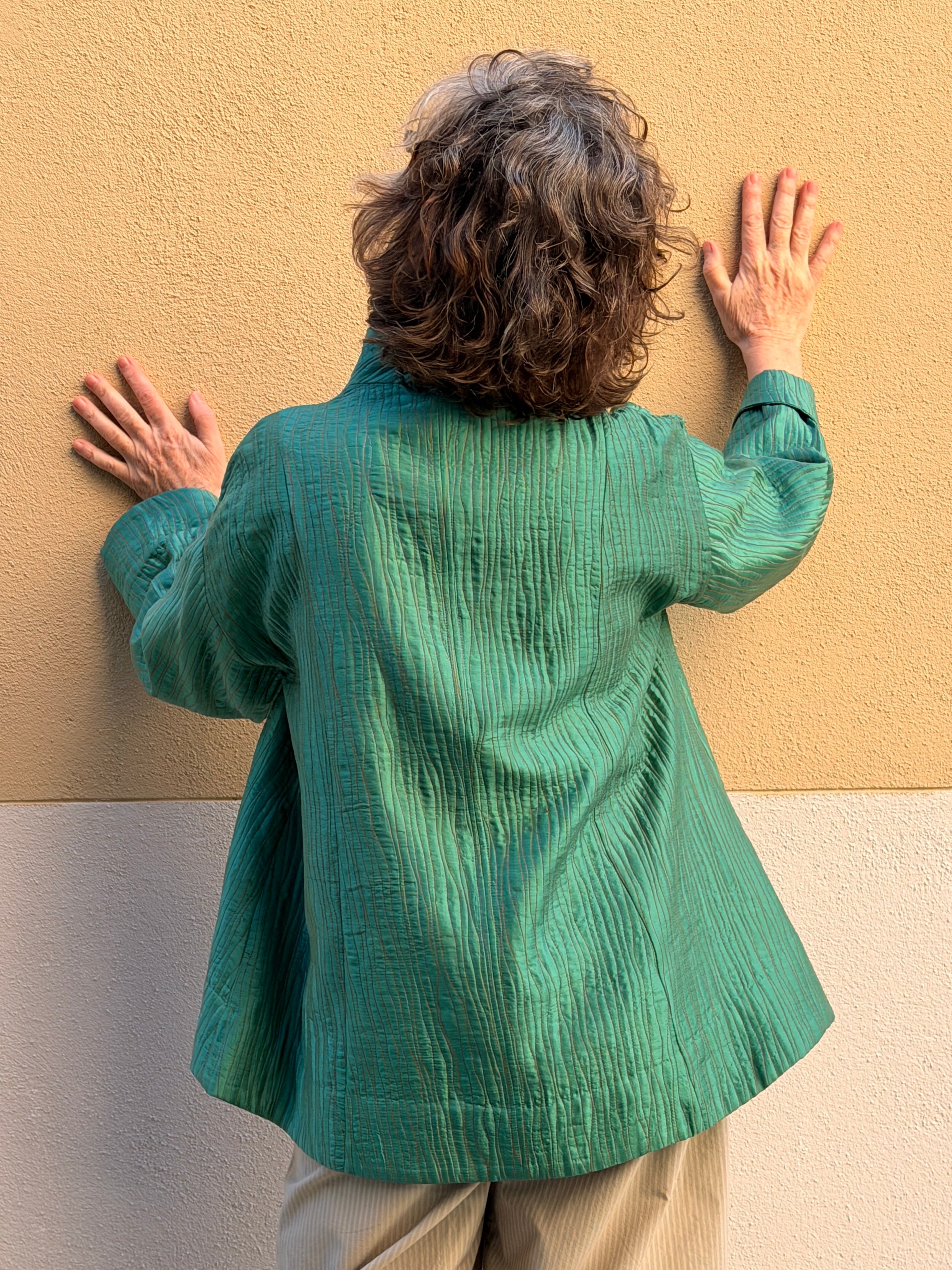 Chaqueta de seda natural