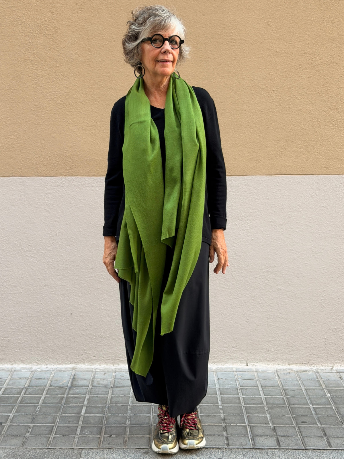 Pashmina de caixmir llisa