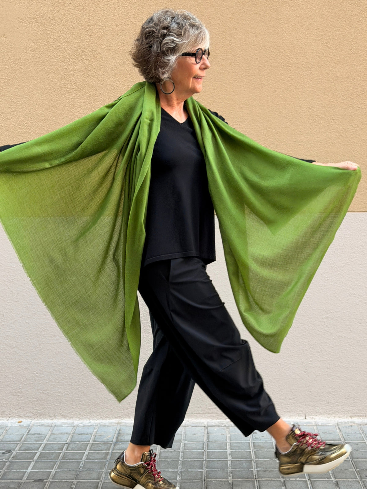 Pashmina de caixmir llisa