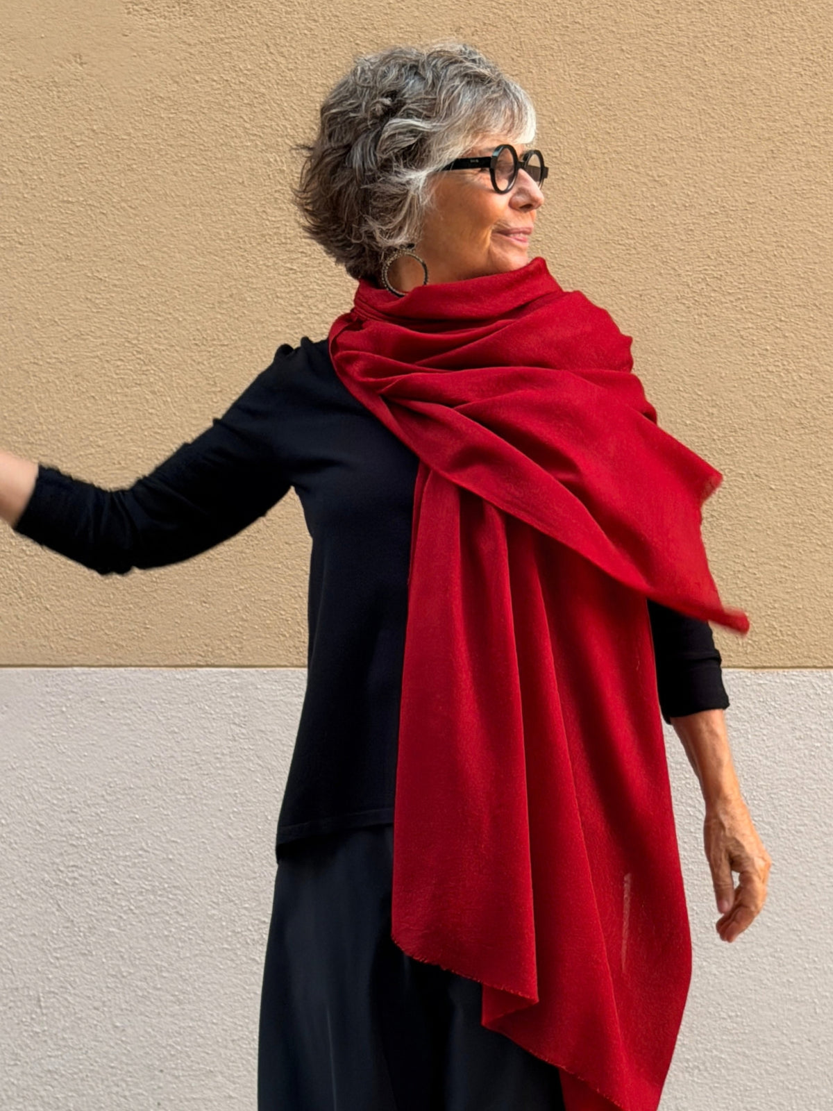 Pashmina de caixmir llisa