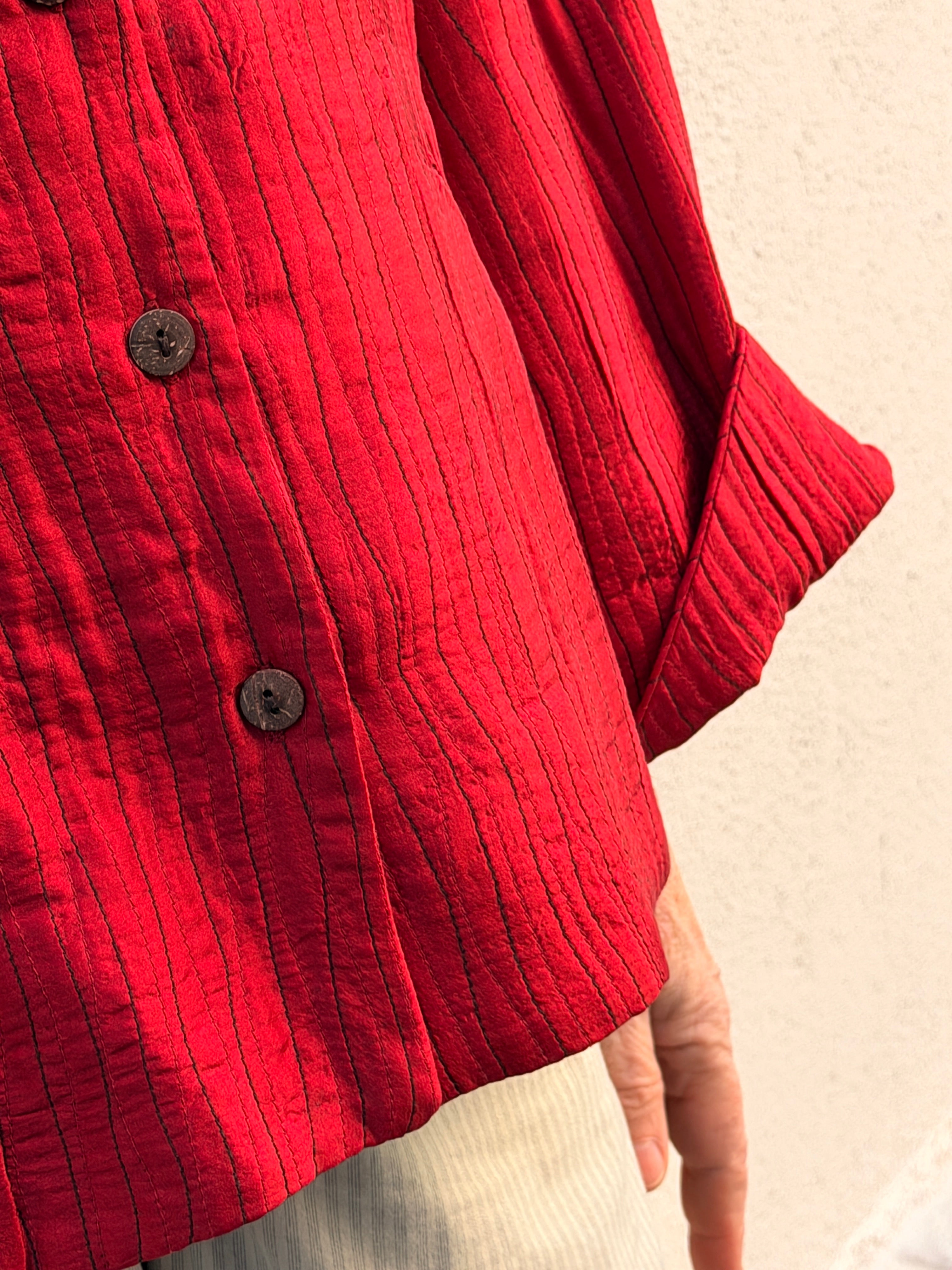 Chaqueta de seda natural